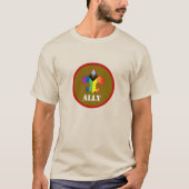 Scouting Ally Progress Pride Fleur-de-Lis T-Shirt  (Vorderseite)