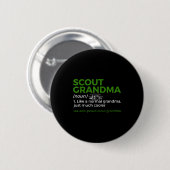 Scouting Funny Scout Grandma Definition Proud Scou Button (Vorne & Hinten)