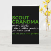 Scouting Funny Scout Grandma Definition Proud Scou Karte (Gelbe Blume)