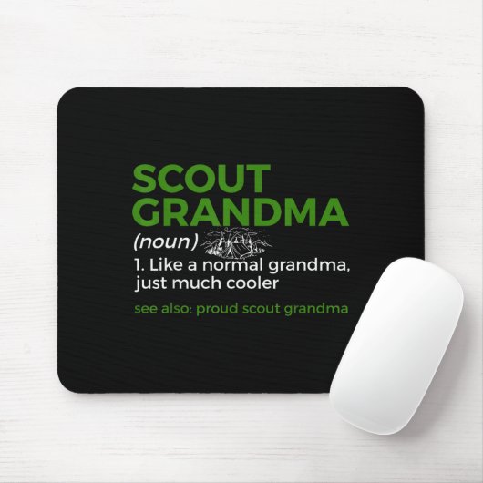 Scouting Funny Scout Grandma Definition Proud Scou Mousepad (Mit Mouse)
