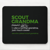 Scouting Funny Scout Grandma Definition Proud Scou Mousepad (Vorne)