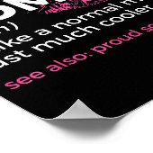 Scouting Funny Scout Mom Definition Proud Scout Mo Poster (Ecke)