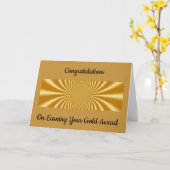 Scouting Gold Award Card Karte (Gelbe Blume)