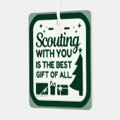 Scouting mit dir ist das beste Geschenk Ornament Aus Metall (Vorderseite links)