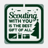 Scouting mit dir ist das beste Geschenk Ornament Aus Metall (Rückseite)