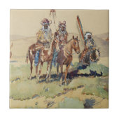 Scouting Party Western Art von Edward Borein Fliese (Vorderseite)