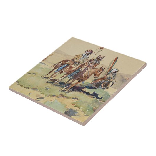 Scouting Party Western Art von Edward Borein Fliese (Seite)