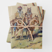 Scouting Party Western Art von Edward Borein Geschenkpapier Set (Beispiel)