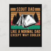 Scouting Vater Funny Outdoor Zelt Vater Postkarte (Vorderseite)