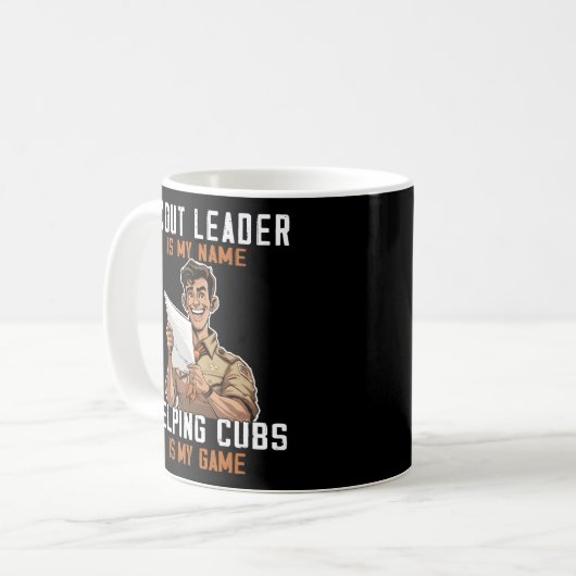 Scoutmaster Scout Leader Kaffeetasse (Vorderseite Links)