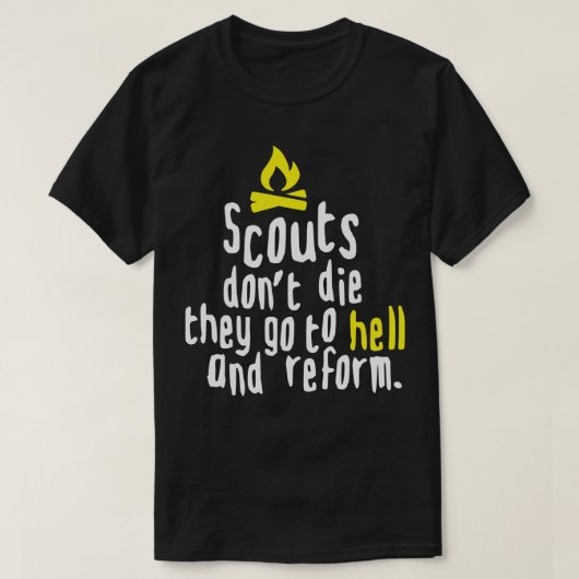 SCOUTS DONT DIE weiß T-Shirt (Design vorne)