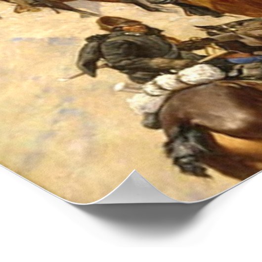 Scouts Klettern Berg Frederic Remington Poster (Ecke)