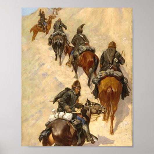 Scouts Klettern Berg Frederic Remington Poster (Vorne)