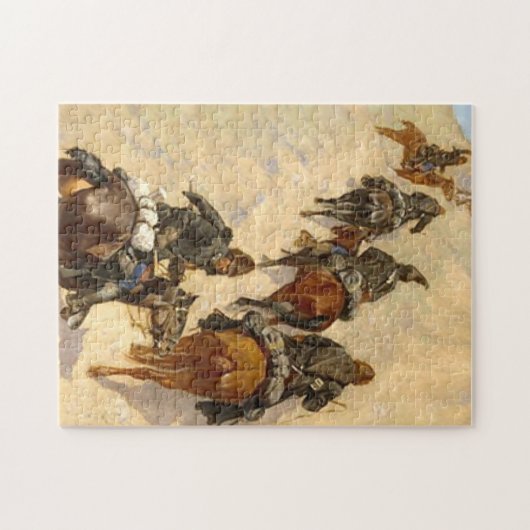 Scouts Klettern Berg Frederic Remington Puzzle (Horizontal)