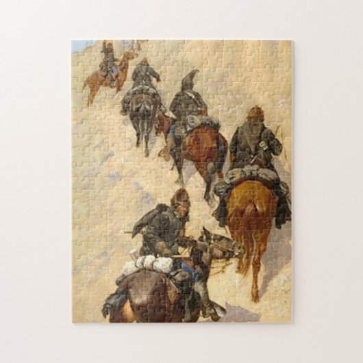 Scouts Klettern Berg Frederic Remington Puzzle (Vertikal)