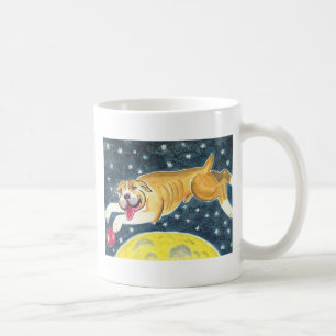 Scouty springt über den Mond Kaffeetasse