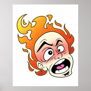 Scovilléicous Fire Head Poster