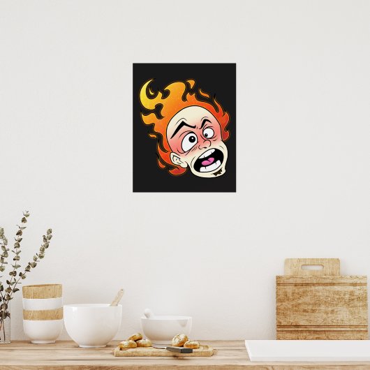 Scovilléicous Fire Head Poster (Küche)