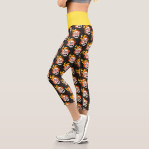 Scovillicous Feuerkopf Hoher Waisted Yoga Capris