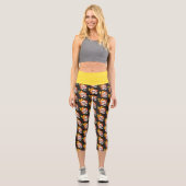 Scovillicous Feuerkopf Hoher Waisted Yoga Capris (Vorderseite)