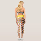 Scovillicous Feuerkopf Hoher Waisted Yoga Capris (Rückseite)