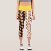 Scovillicous Feuerkopf Hoher Waisted Yoga Capris (Vorderseite)