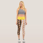 Scovillicous Feuerkopf Hoher Waisted Yoga Capris (Vorderseite)