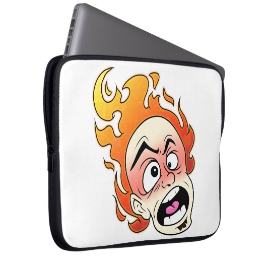 Scovillicous Feuerkopf Neopren Laptop-Sieb Laptopschutzhülle (Vorne Rechts)