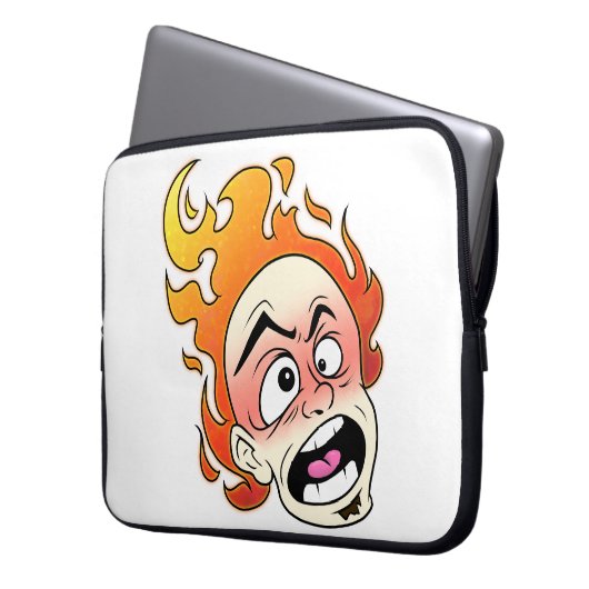 Scovillicous Feuerkopf Neopren Laptop-Sieb Laptopschutzhülle (Vorderseite Links)