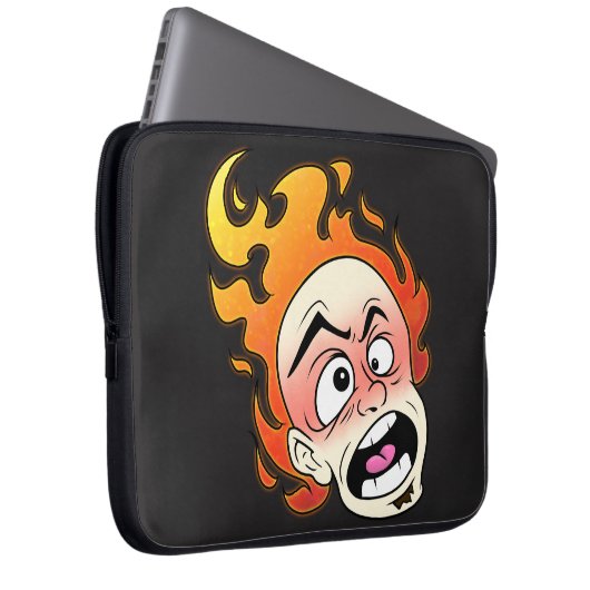 Scovillicous Feuerkopf Neopren Laptop-Sieb Laptopschutzhülle (Vorne Rechts)