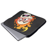 Scovillicous Feuerkopf Neopren Laptop-Sieb Laptopschutzhülle (Vorne Knopf)