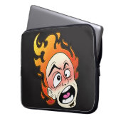 Scovillicous Feuerkopf Neopren Laptop-Sieb Laptopschutzhülle (Vorderseite Links)