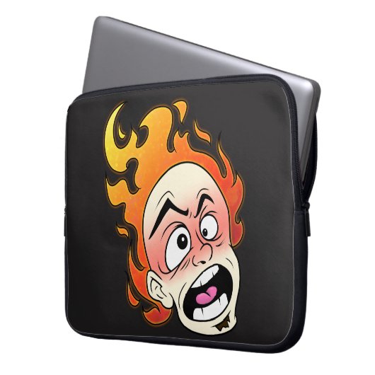 Scovillicous Feuerkopf Neopren Laptop-Sieb Laptopschutzhülle (Vorderseite Links)