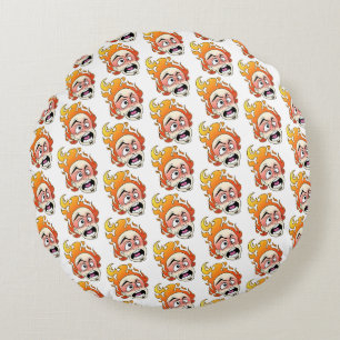Scovillicous Fire Head Round Kissen