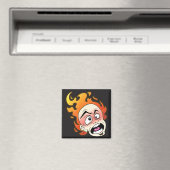 Scovillicous Fire Head Square Magnet (In Situ (Geschirrspüler))