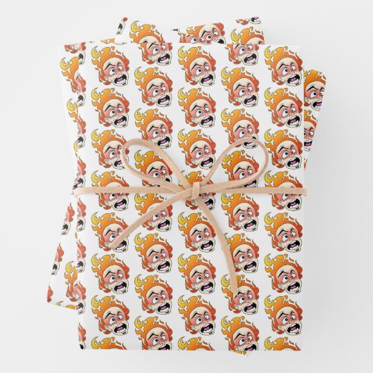 Scovillicous Wrapping Paper Flat Sheet Set 3 Geschenkpapier Set (Beispiel)