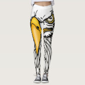 Scowling Gesichtsfedern Eagles Leggings (Vorderseite)