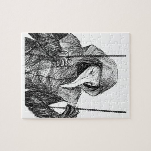 SCP 049 über das zeichnend Rätsel in Schwung Puzzle (Horizontal)