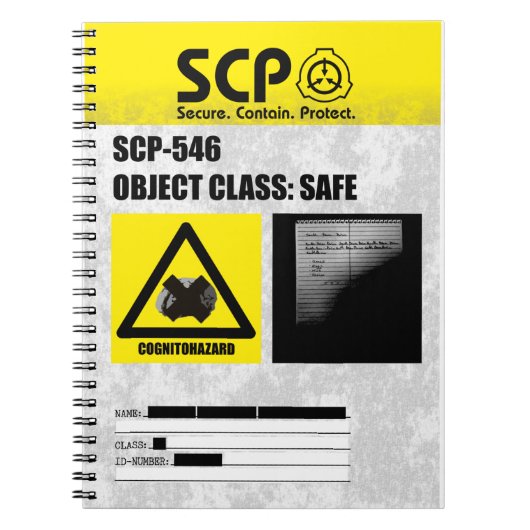 SCP - 546 "A Notebook" Notizblock (Vorderseite)