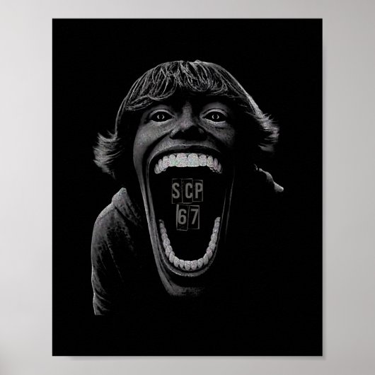 Scp 67 Six Seven 6 7 Meme Design 6 7 1 Poster (Vorne)
