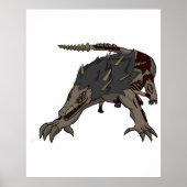 SCP-682 Cartoon - SCP Foundation Poster (Vorne)