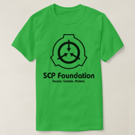 SCP Foundation in Black T-Shirt (Design vorne)
