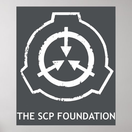SCP Foundation-Logo weiß Sicherer Inhalt schützen Poster (Vorne)
