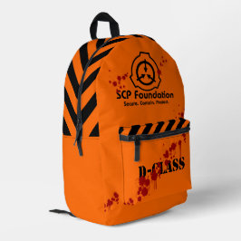 SCP Secure. Enthält. D schützen - Klasse - Backpac Bedruckter Rucksack