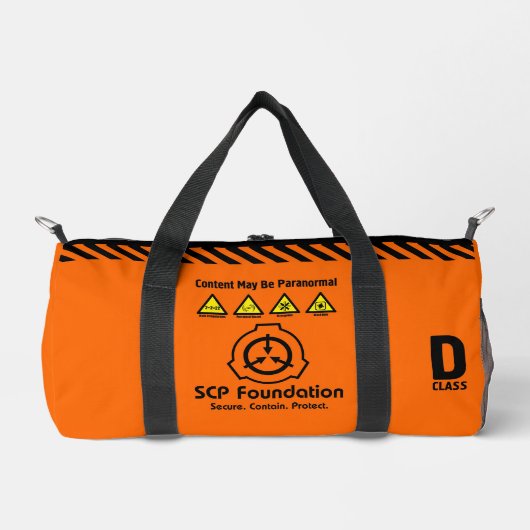 SCP Secure. Enthält. Protect D - Klasse Duffle Bag (Vorderseite)