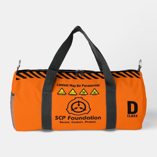 SCP Secure. Enthält. Protect D - Klasse Duffle Bag (Rückseite)