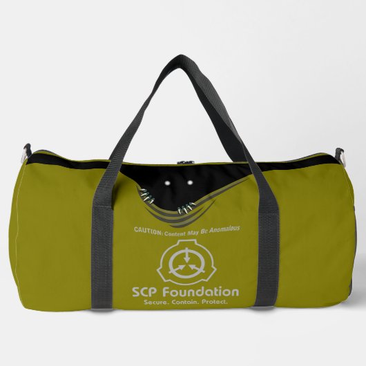 SCP Secure. Enthält. Schutz anomalischer Inhalte Duffle Bag (Vorderseite)