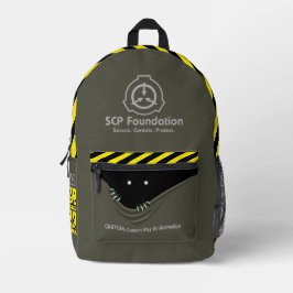 SCP Secure. Enthält. Schützen. Paranormaler Rucksa Bedruckter Rucksack