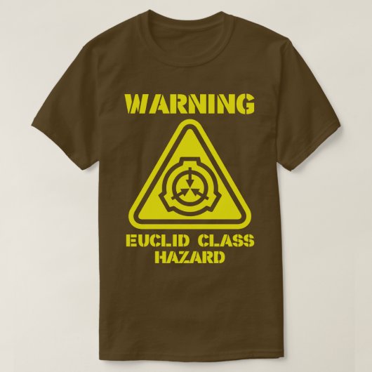 SCP Warning Euclid Class Hazard T-Shirt (Design vorne)