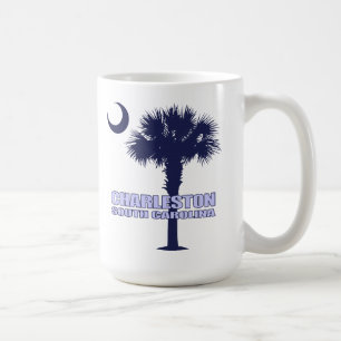 ScPalmetto u. Halbmond (Charleston) Kaffeetasse